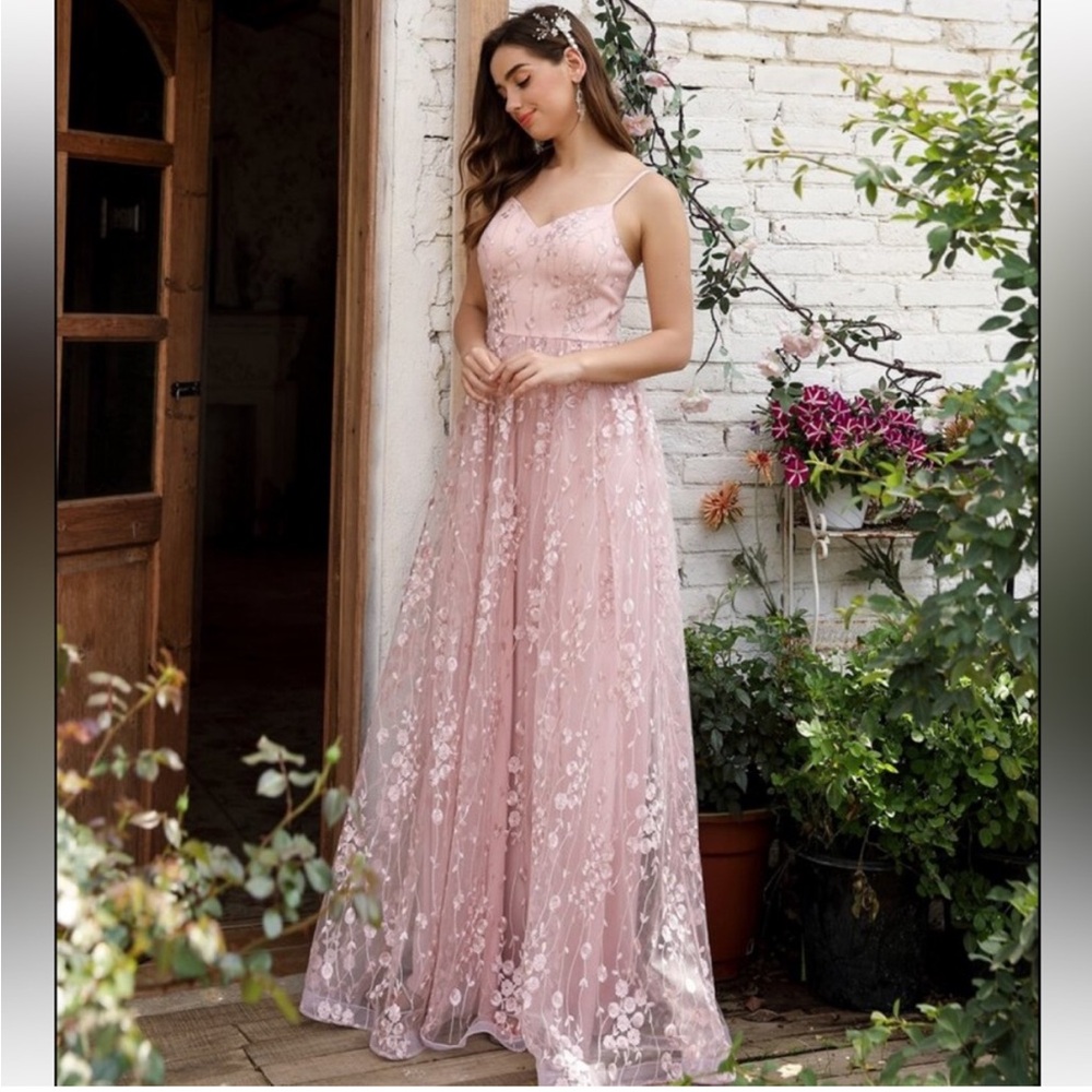 SHEIN Plus Size Belle Cami Floral Maxi Dress